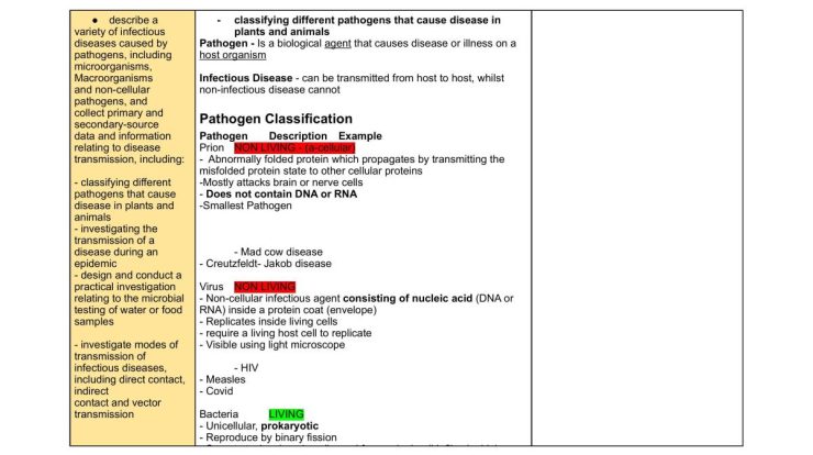 Student review guide biology 1 eoc