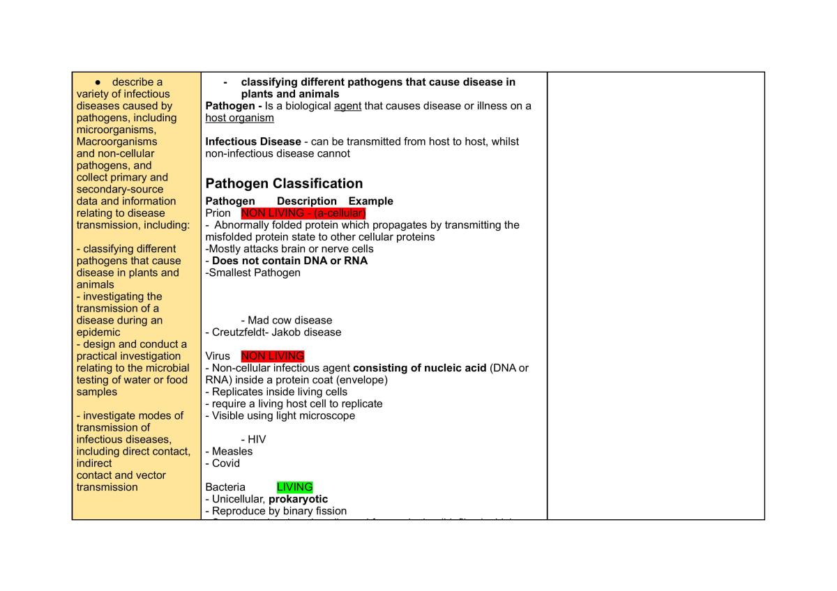 Student review guide biology 1 eoc